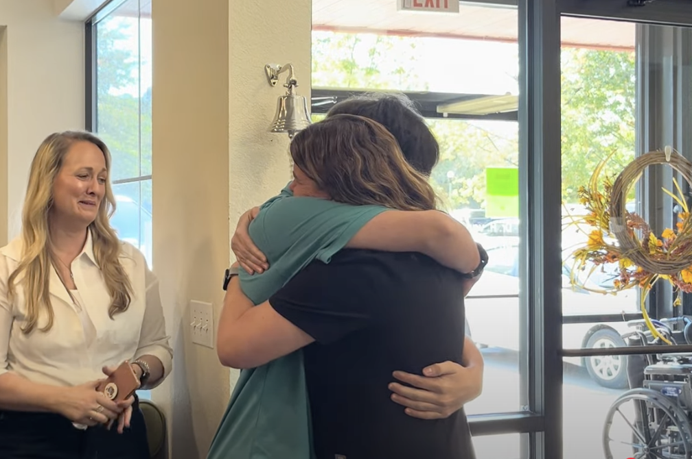 Spero Clinic Long Covid Treatment - Patient Graduation Ring Bell Dylan